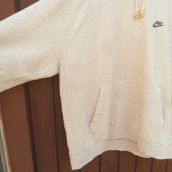 NIKE | Club Fleece Gold Beige Speckled Hoodie Joggers Matching Tracksuit Set XXL - Picture 13 of 15